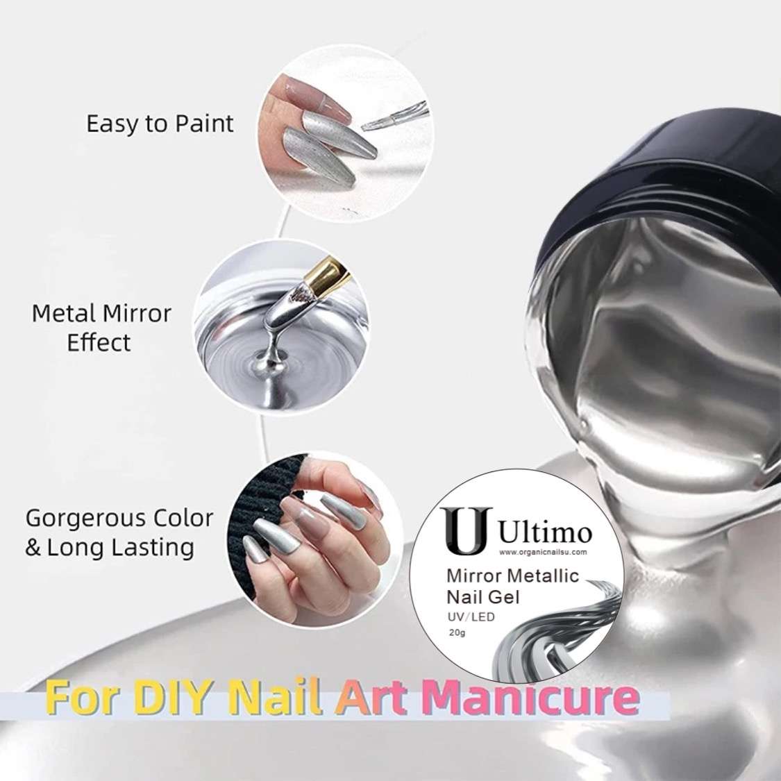 Mirror Metallic Gel 20g Ultimo