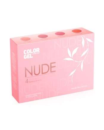 COLOR GEL NUDE TRASLUCIDO 4 PIEZAS 7.5ml