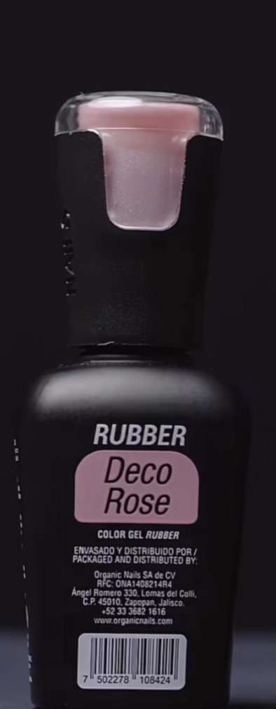 Rubber Deco Rose Organic Nails 15ml