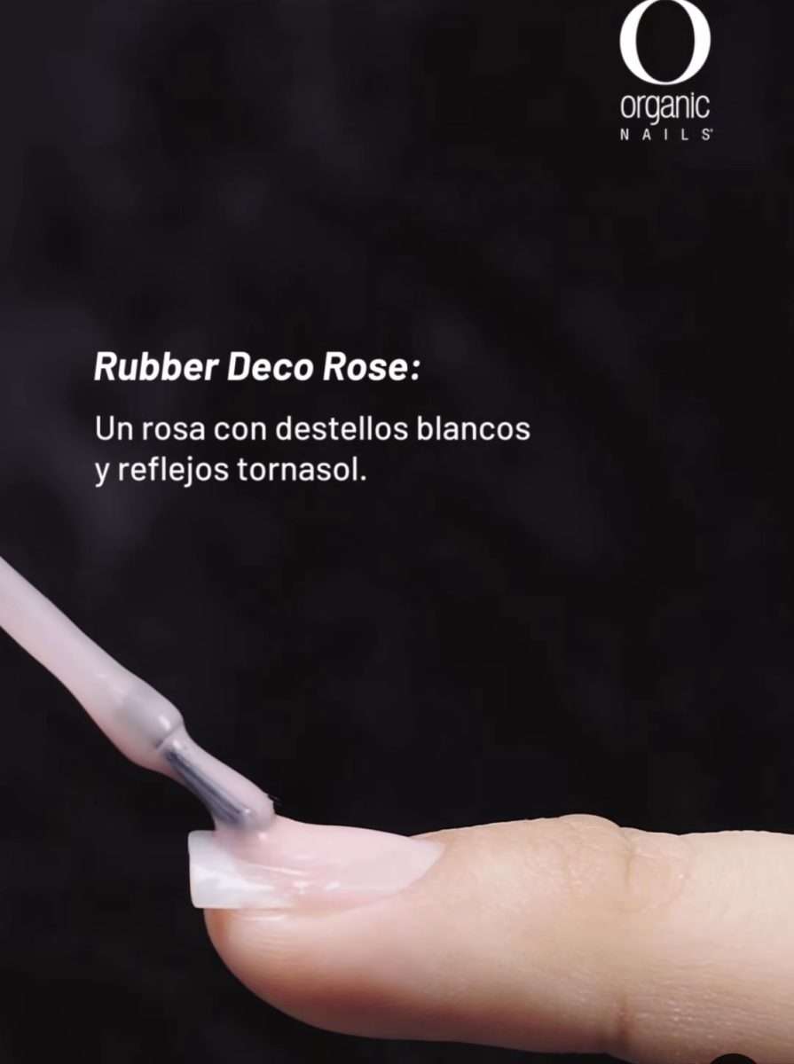 Rubber Deco Rose Organic Nails 15ml