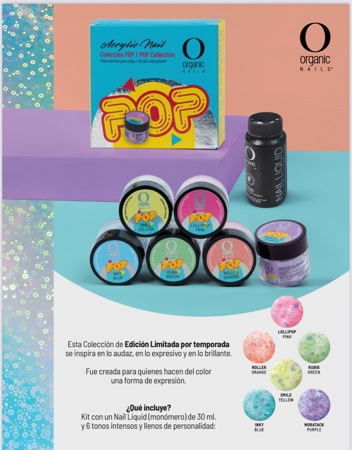 Pop collection de acrilicos 6 pzas / 6 pcs