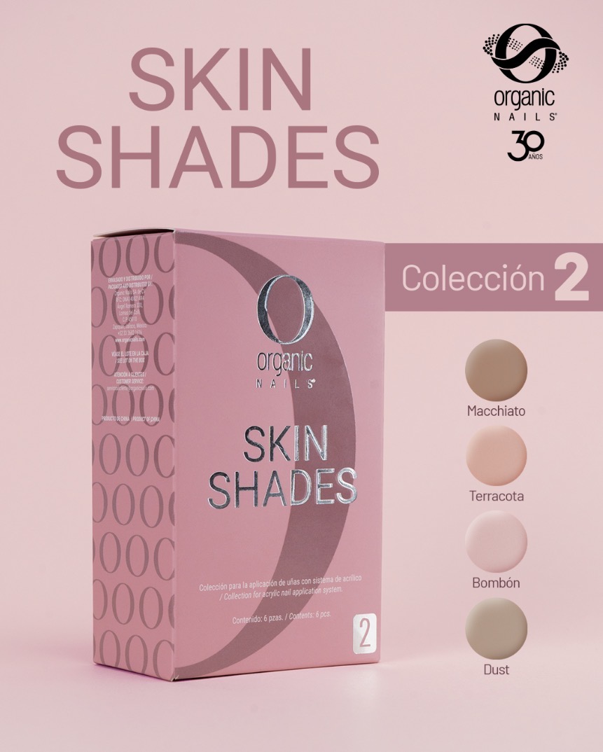 Colección 2 Acrílicos Skin Shades 6 piezas / 6 pcs
