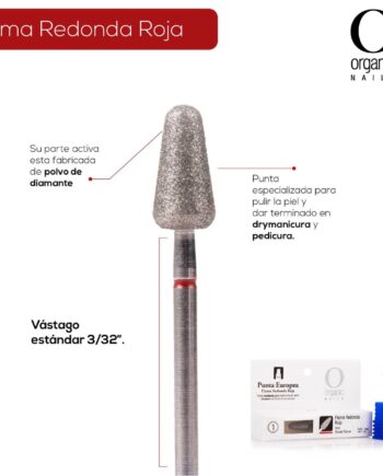 PUNTA EUROPEA FLAMA REDONDA ROJA