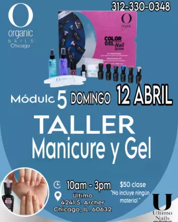 Taller RUBBER MANICURE DOMINGO 12 ABRIL