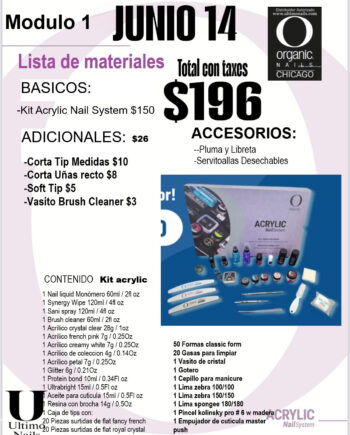Comprar mi kit Modulo 1 Junio 14 y recoger en la clase