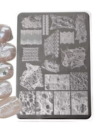 Placa para estampar diseños encaje